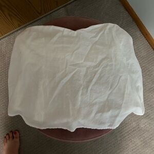 Free People linen crop top